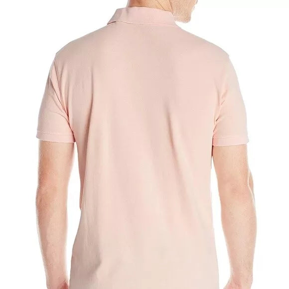 Vintage 1946 Mens Stretch Pique Polo, Light Pink