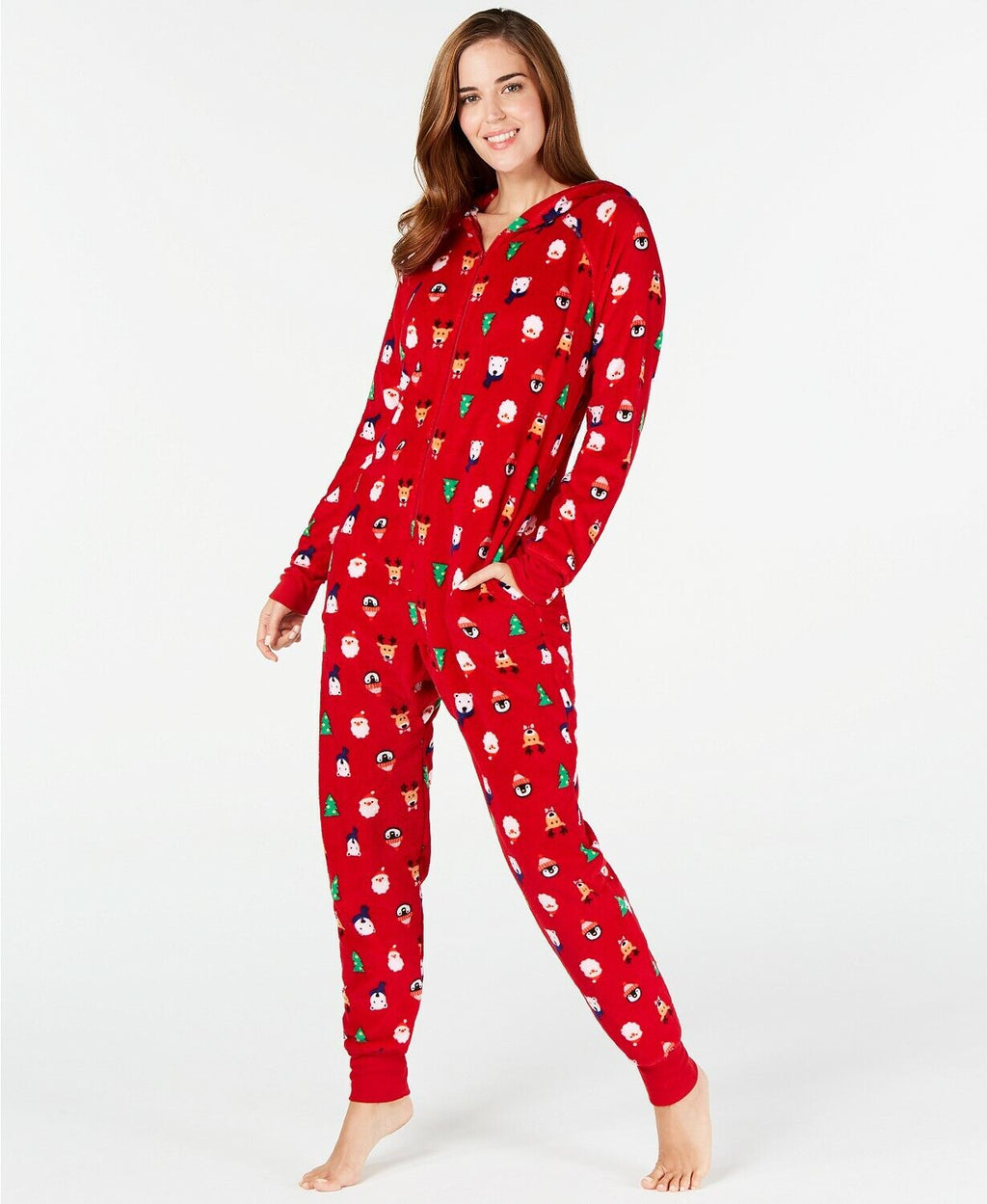 Matching Family Pajamas Women?s Elf Hooded One-Piece, Size XXL
