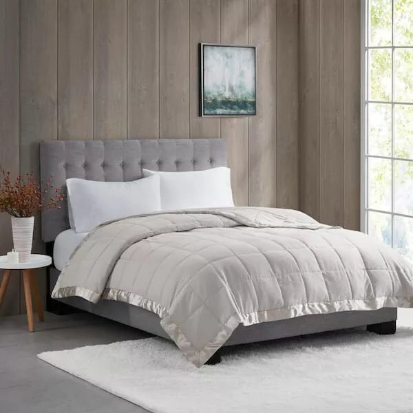 Madison Park Windom Down Alternative Blanket, Microfiber with 3M Scotchgard King