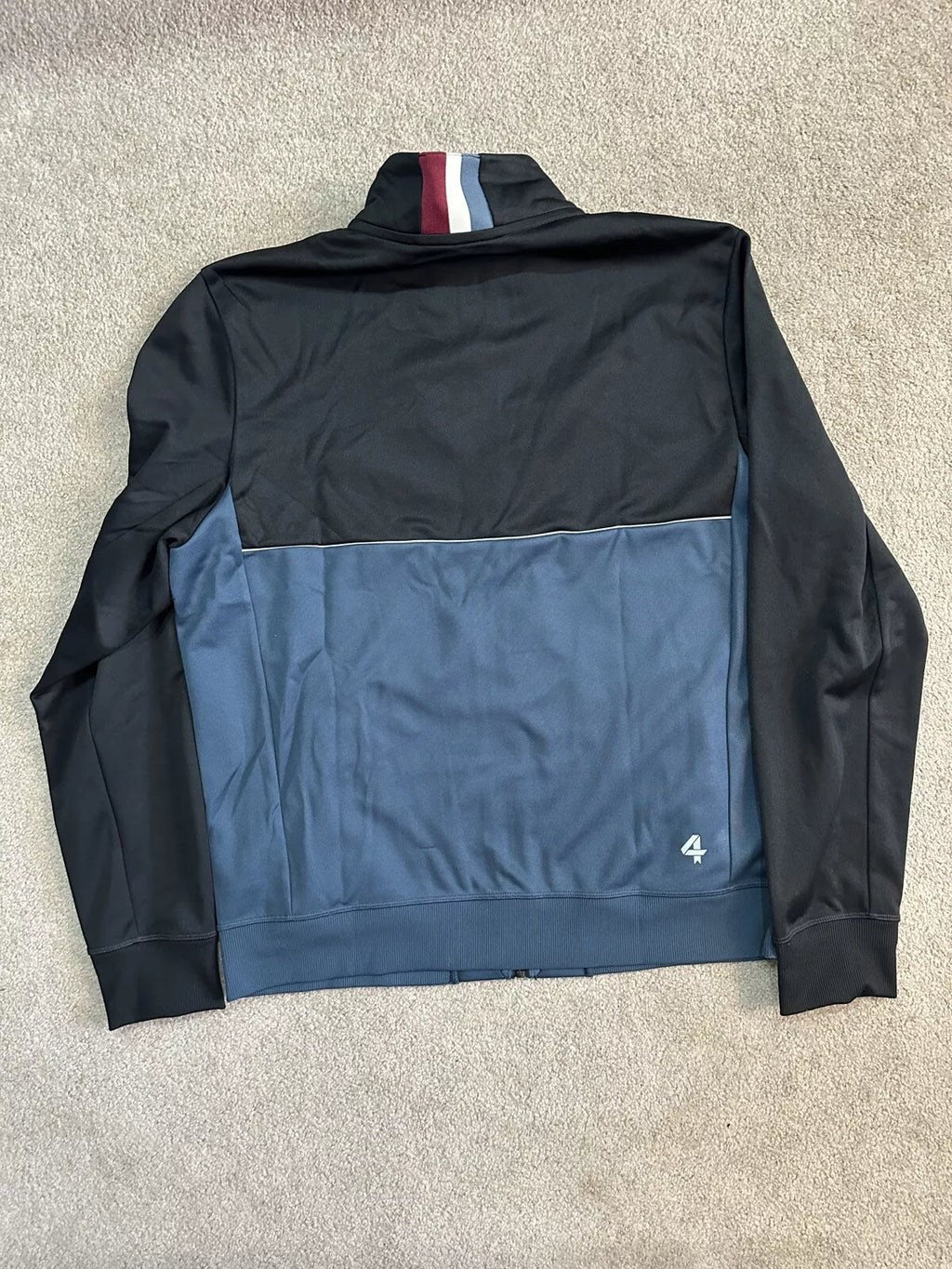Peloton Fourlaps Relay Track Jacket Logo Embroider Full Zip, Size Large