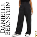 Danielle Bernstein Satin Pants-Black/Size 18W