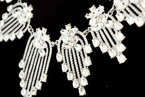 I.N.C. INC International Concepts Silver-Tone Crystal Statement Necklace, 17 +