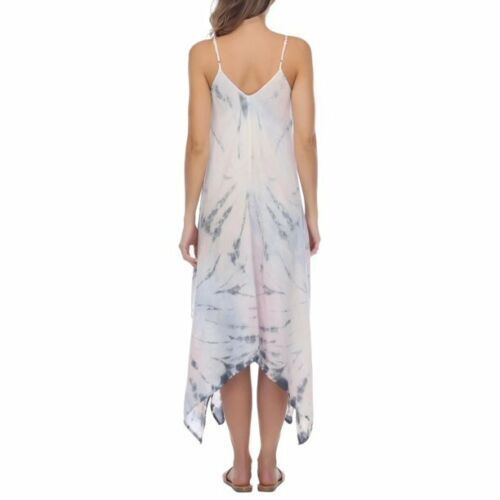 Raviya Women’s Tie-Dye Crochet-Trim High-Low Cover-Up Dress, Size Large
