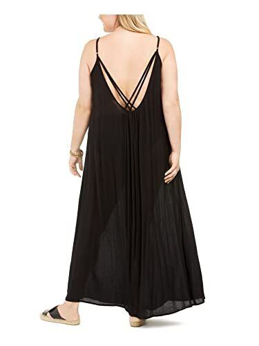 Raviya Womens Plus Size Cotton Maxi Dress Cover-up