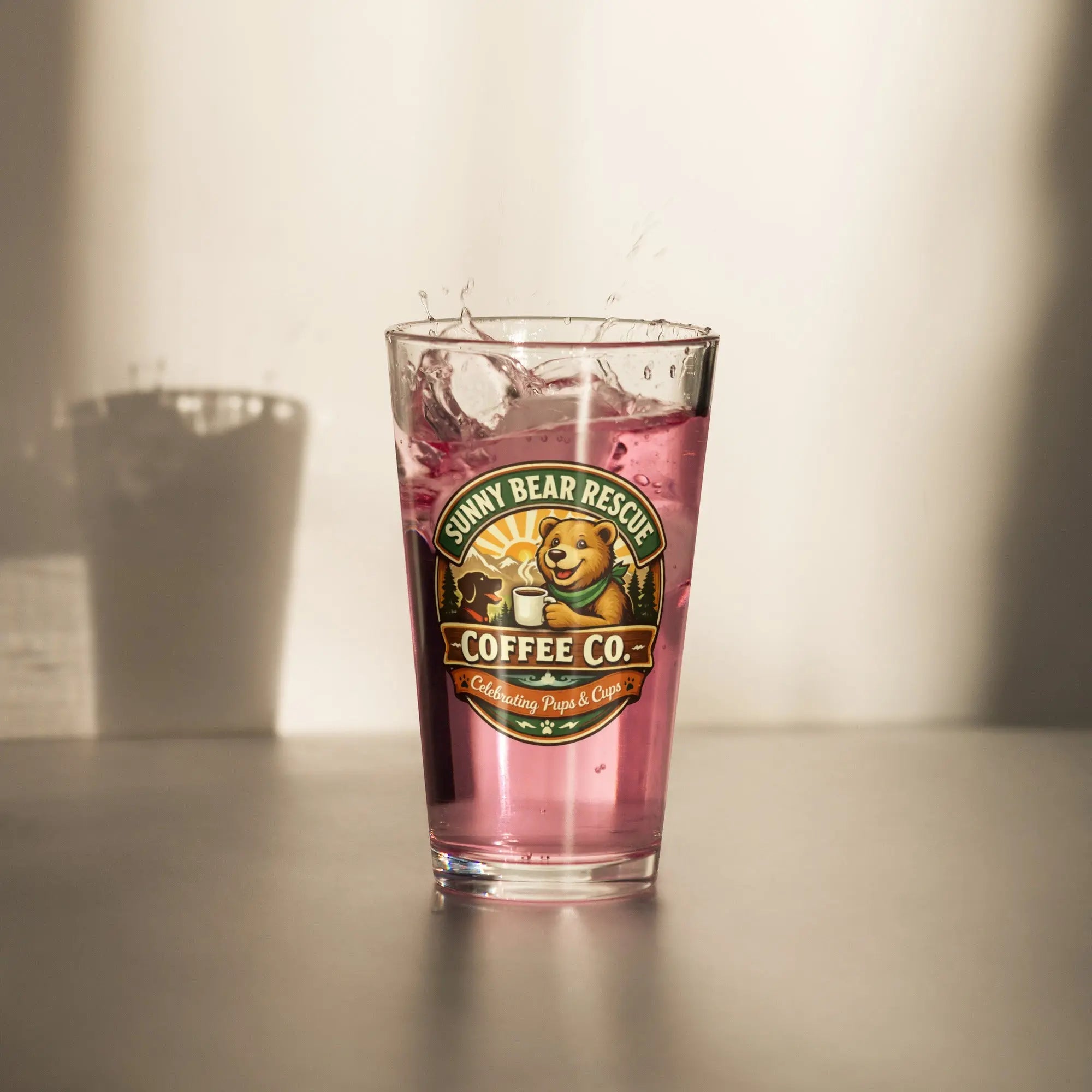 Shaker pint glass