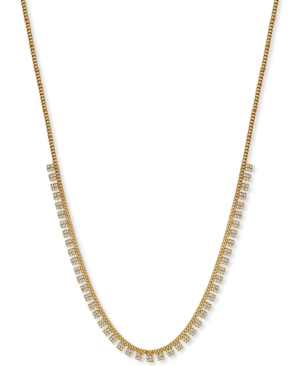 Argento Vivo Zirconia 18 Statement Necklace in 18k Gold-Plated Sterling Silver