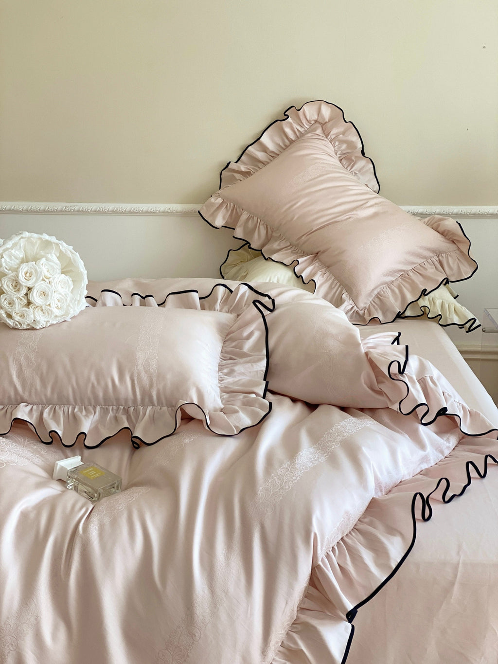 Silky Ruffle Duvet Cover