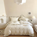 Silky Ruffle Duvet Cover