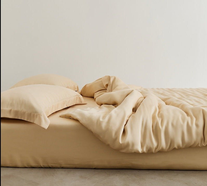 Silky Solid Tencel Bedding Set / Blue