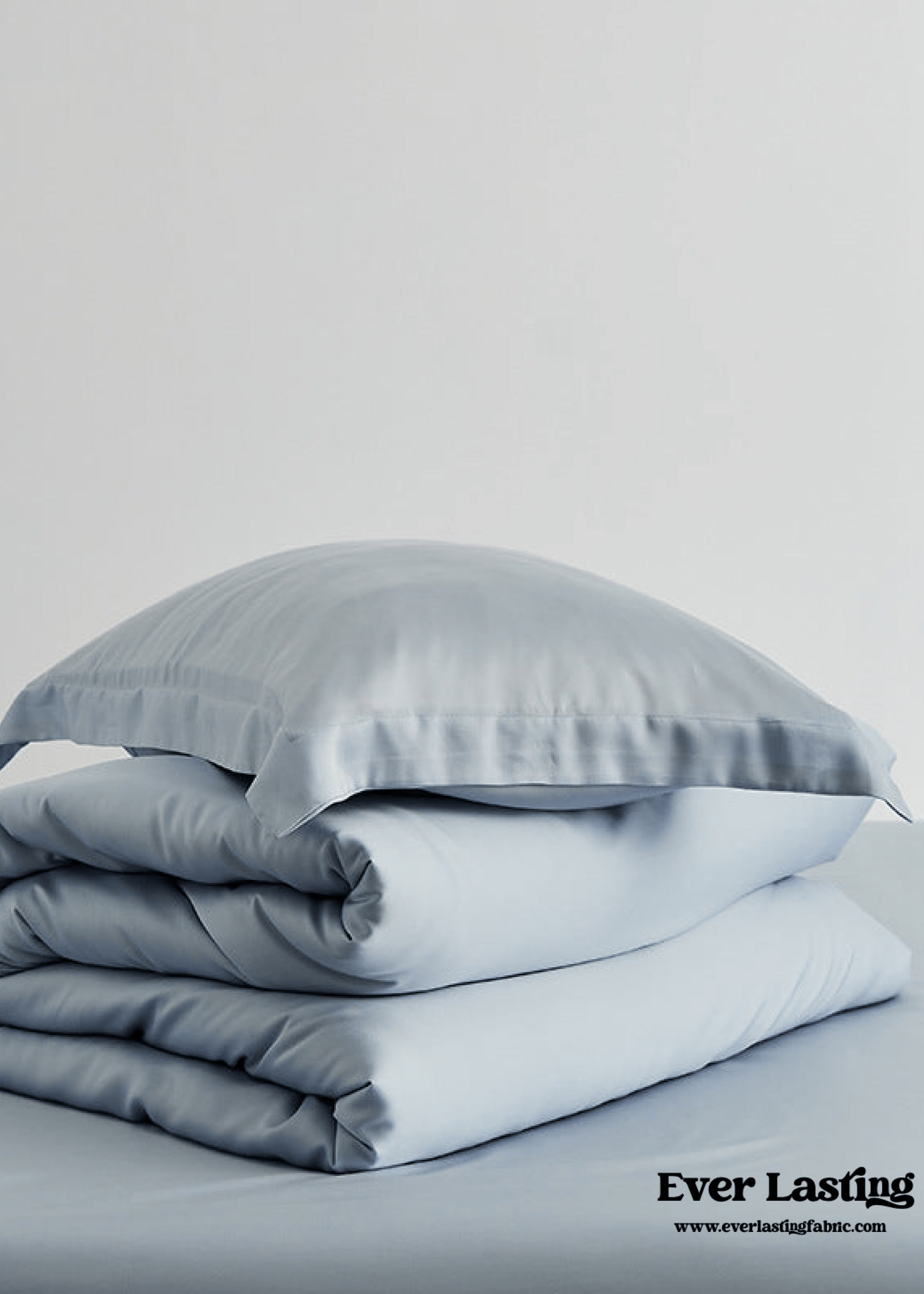 Silky Solid Tencel Bedding Set / Blue