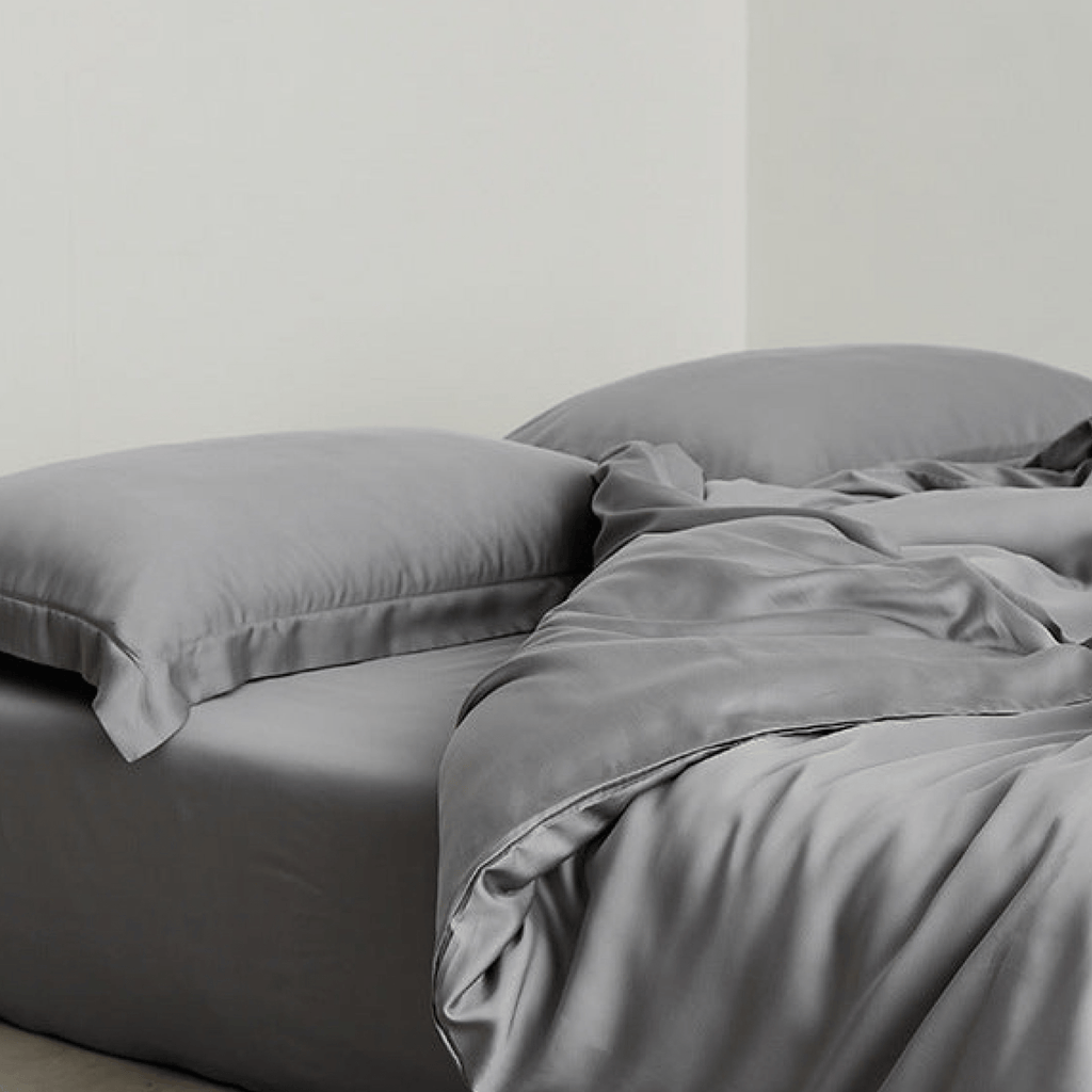 Silky Solid Tencel Bedding Set / Pink