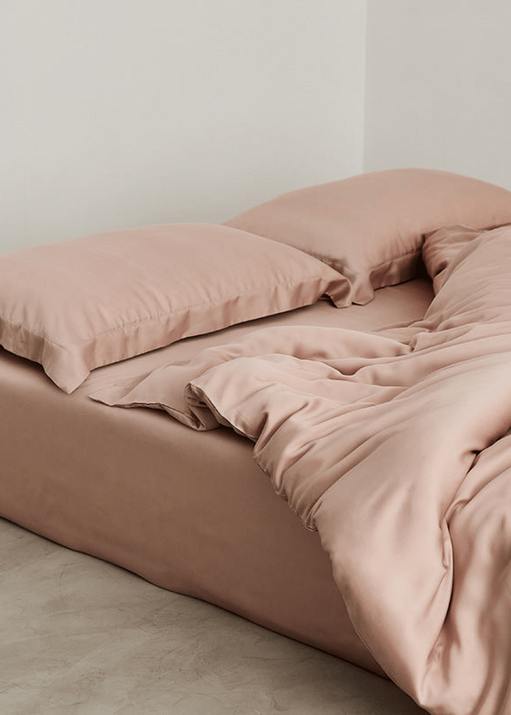 Silky Solid Tencel Bedding Set / Blue