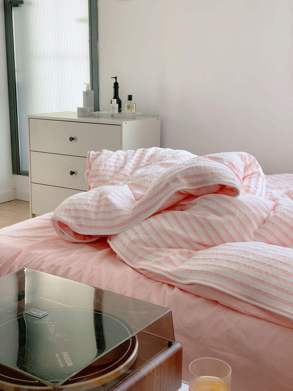 Soft Jacquard Bedding Set / Barbie Hot Pink