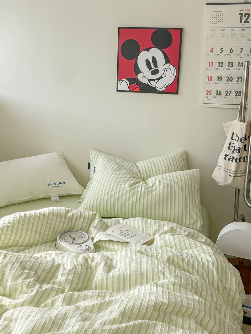 Soft Jacquard Bedding Set / Yellow