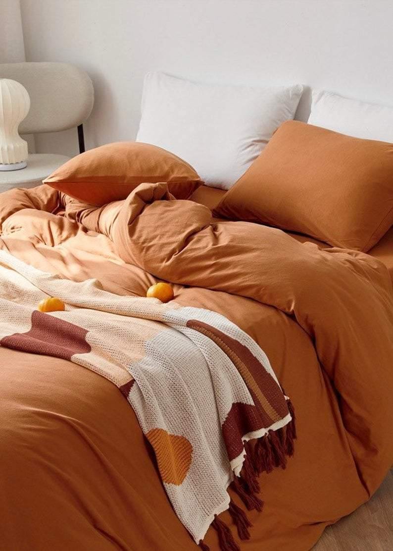 Solid Bedding Set / Forest Green