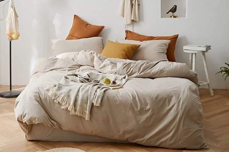 Solid Bedding Set / White