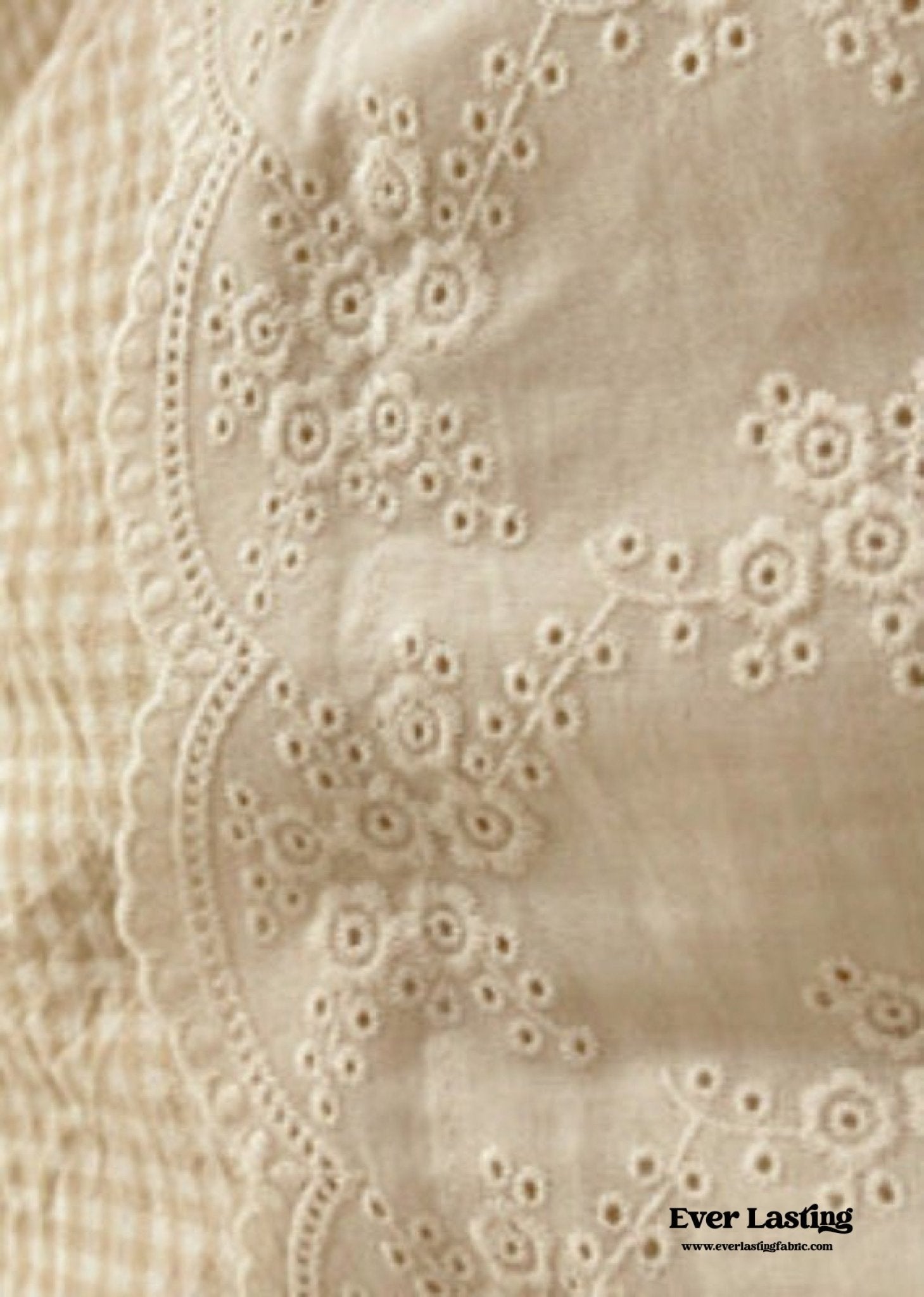 Sophia Gingham Lace Washed Cotton Bedding Set / Blue