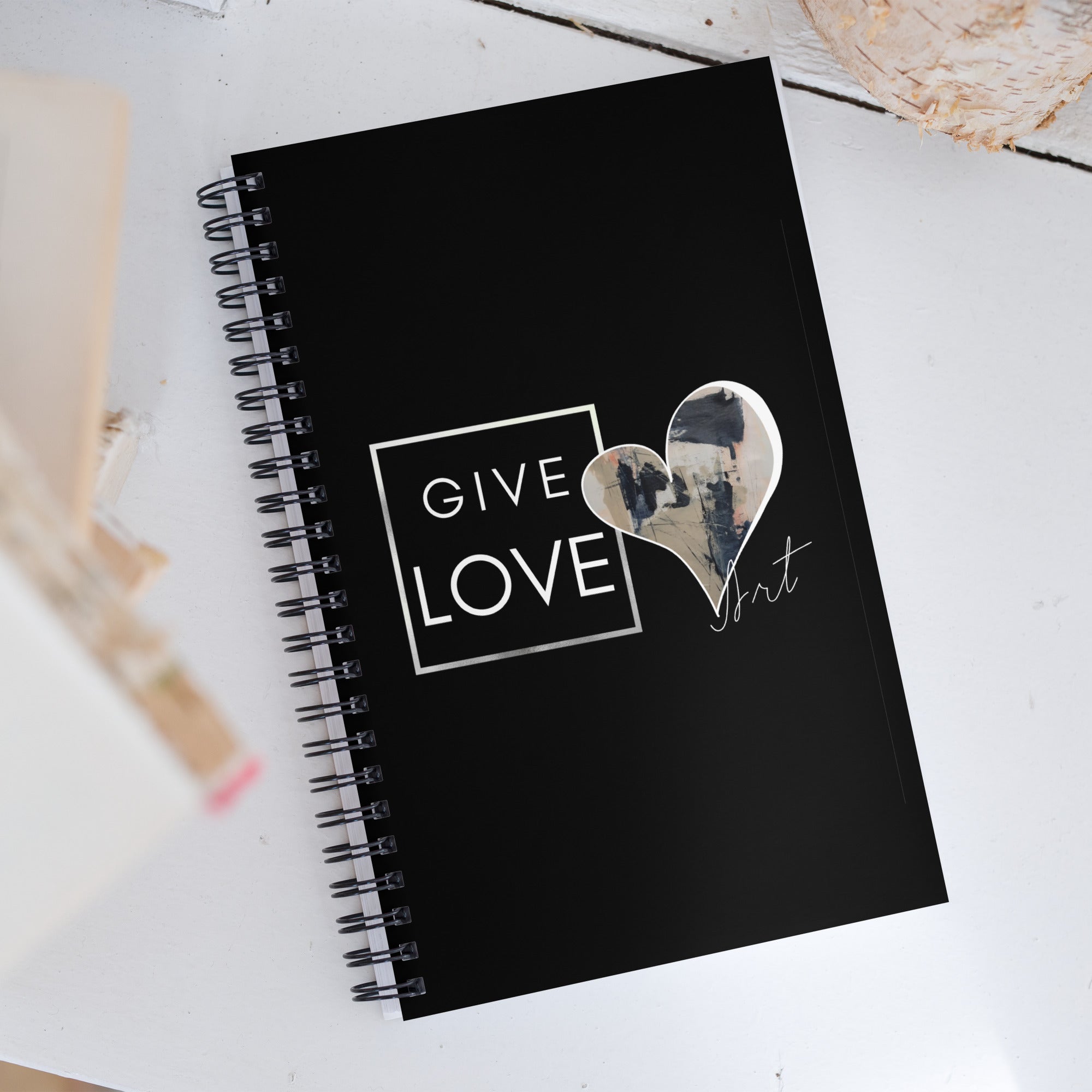 GIVE LOVE Notebook by Eliana Zeferino