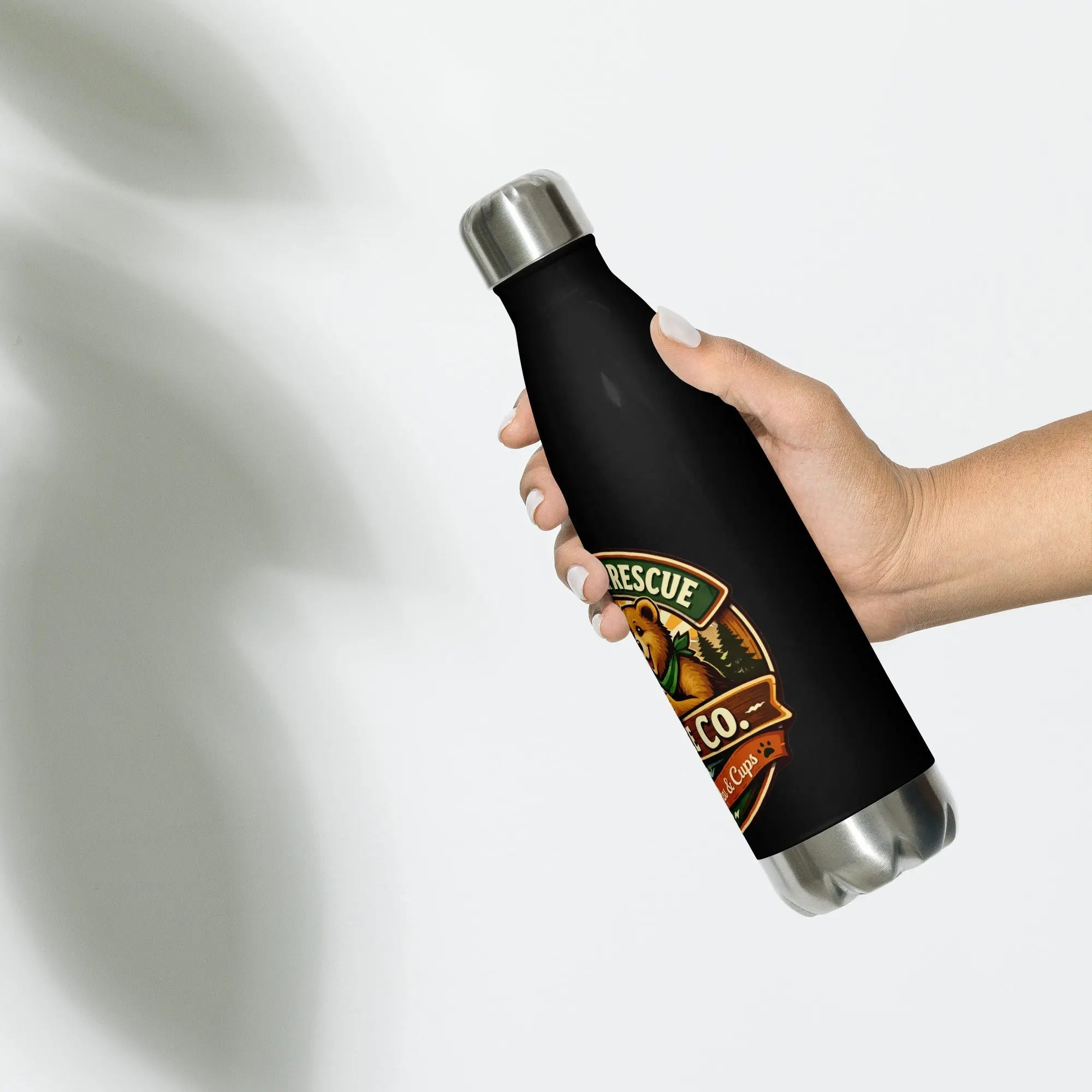Sunny Bear Rescue Coffee Co. Stainless Steel Water Bottle