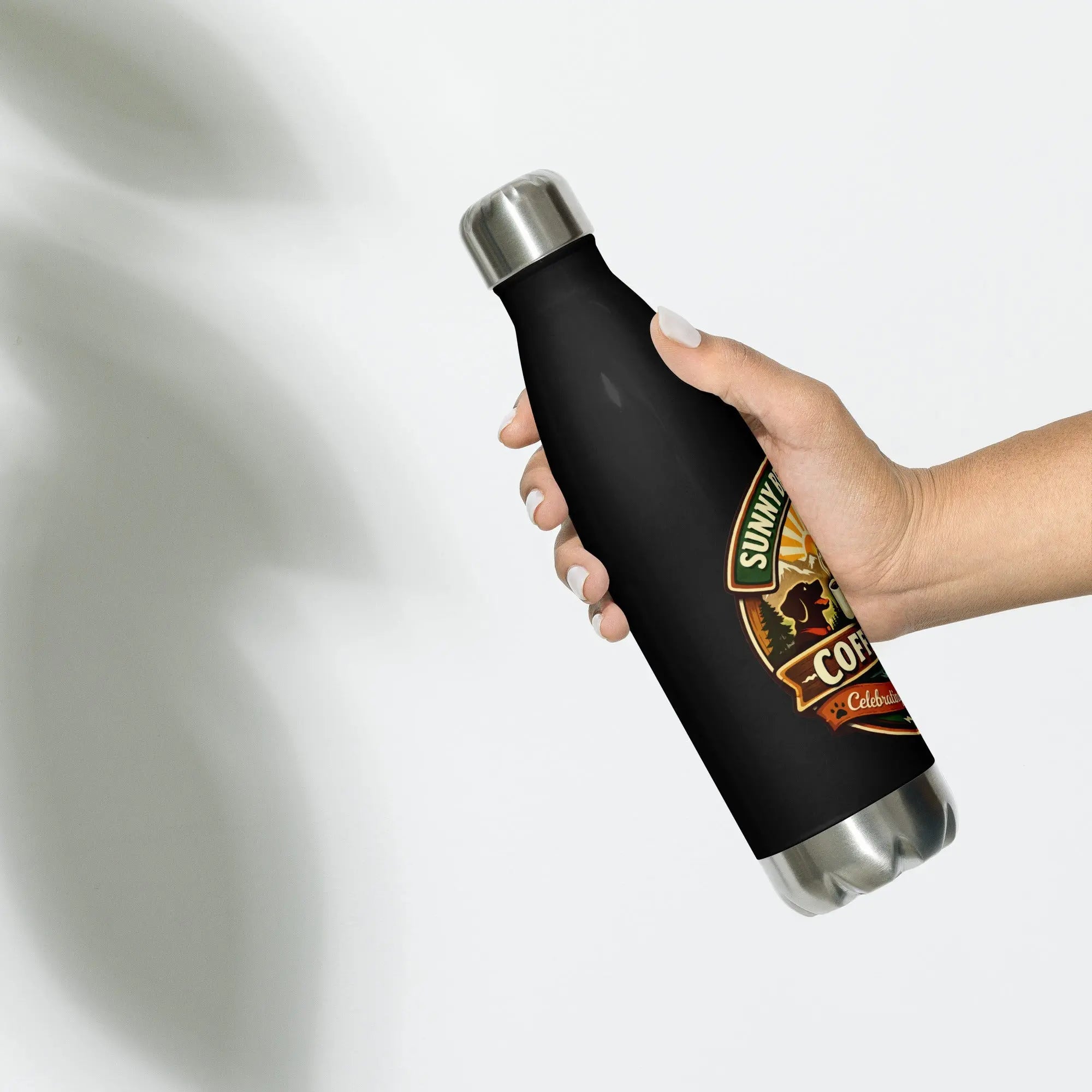 Sunny Bear Rescue Coffee Co. Stainless Steel Water Bottle
