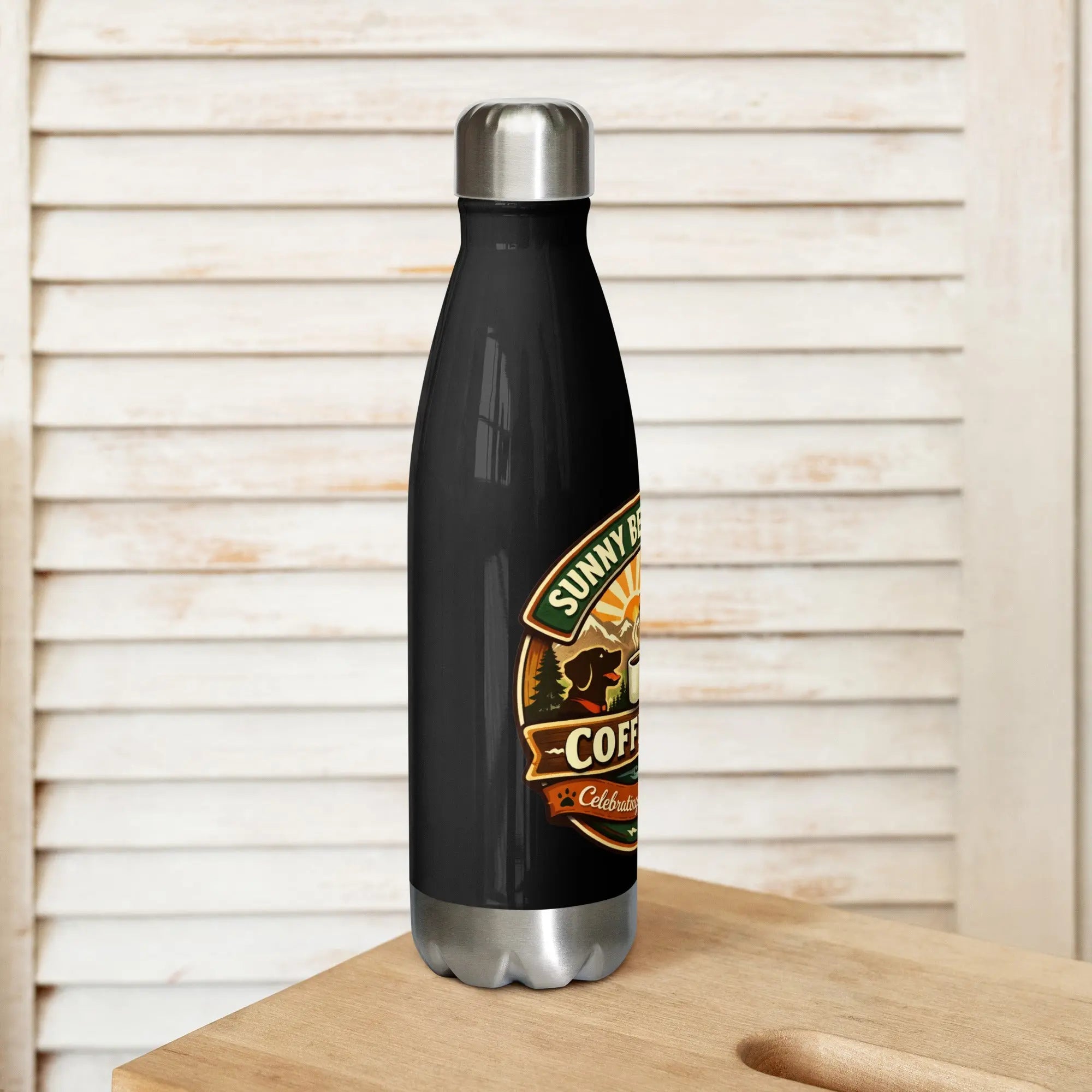 Sunny Bear Rescue Coffee Co. Stainless Steel Water Bottle