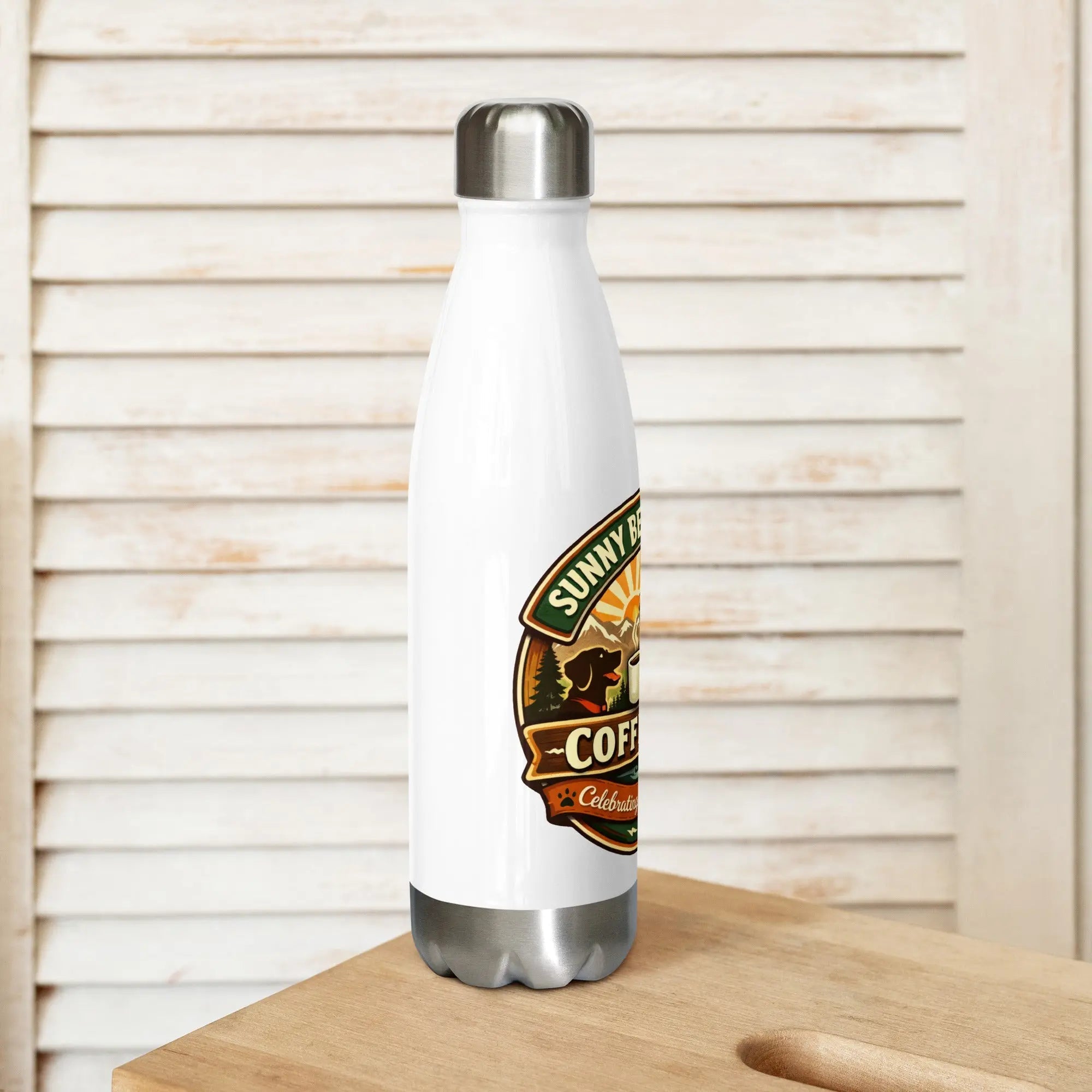 Sunny Bear Rescue Coffee Co. Stainless Steel Water Bottle