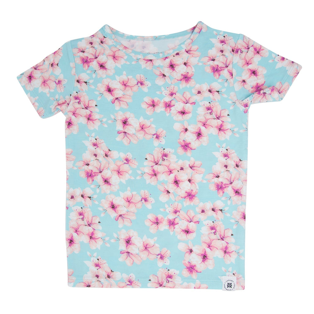 Pretty Pink Floral Summer Pajama Set