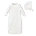 Sweater Gown and Bonnet Set