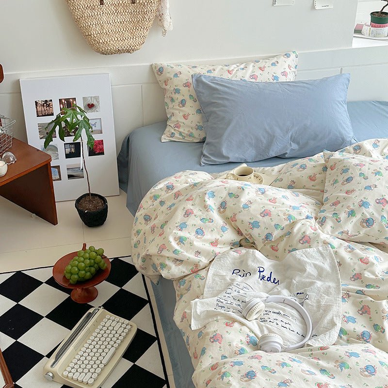 Sweet Floral Bedding Set / Pink