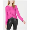 Bar III Twist-Front Blouse