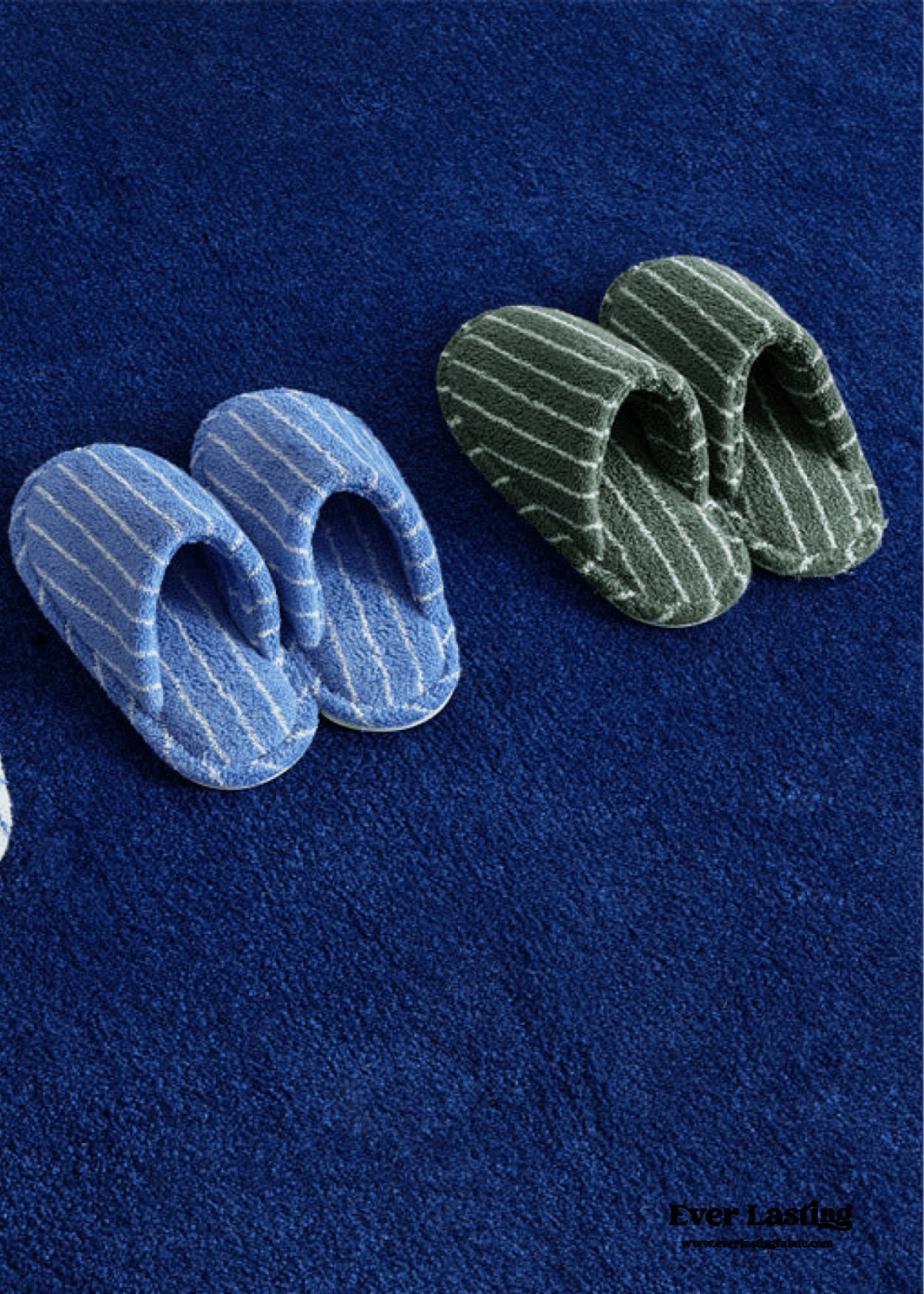 Thin Striped House Slippers