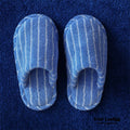 Thin Striped House Slippers