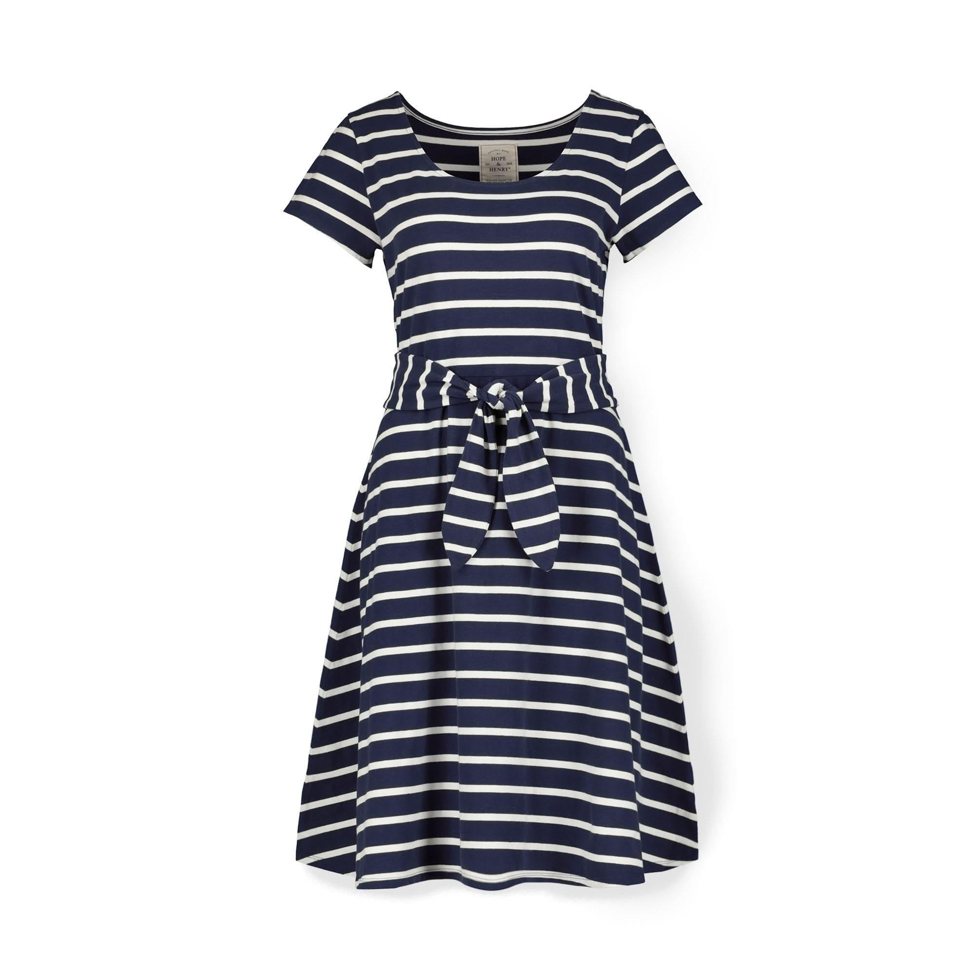 Organic Tie-Waist Knit Dress