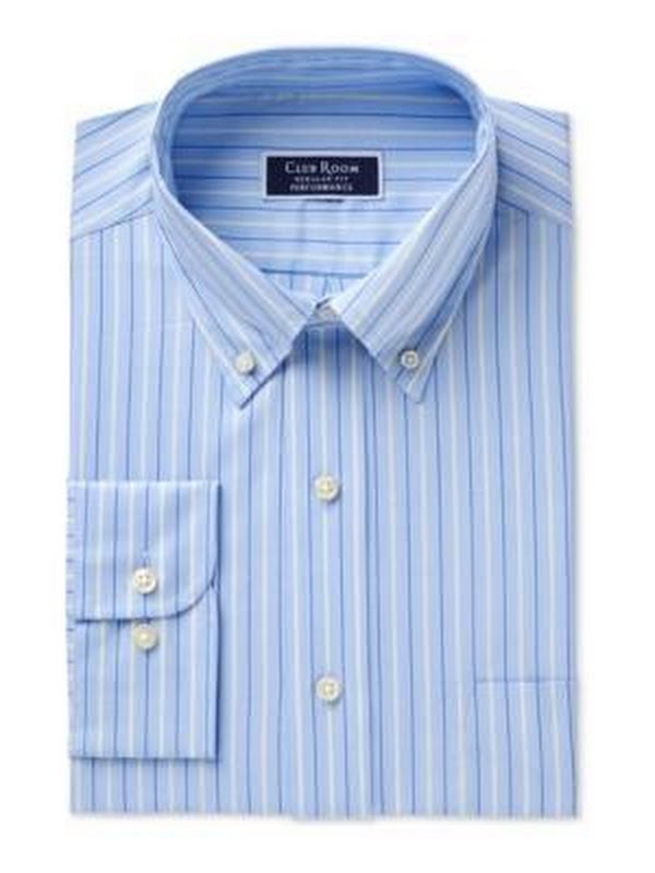 Club Room Mens Slim-Fit Pinpoint Dress Shirt