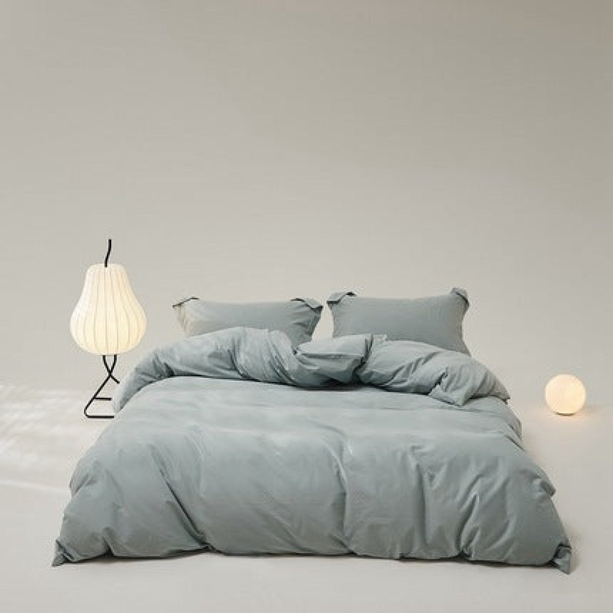 Velvære Luxe Solid Color Cotton Bedding Set / Teal