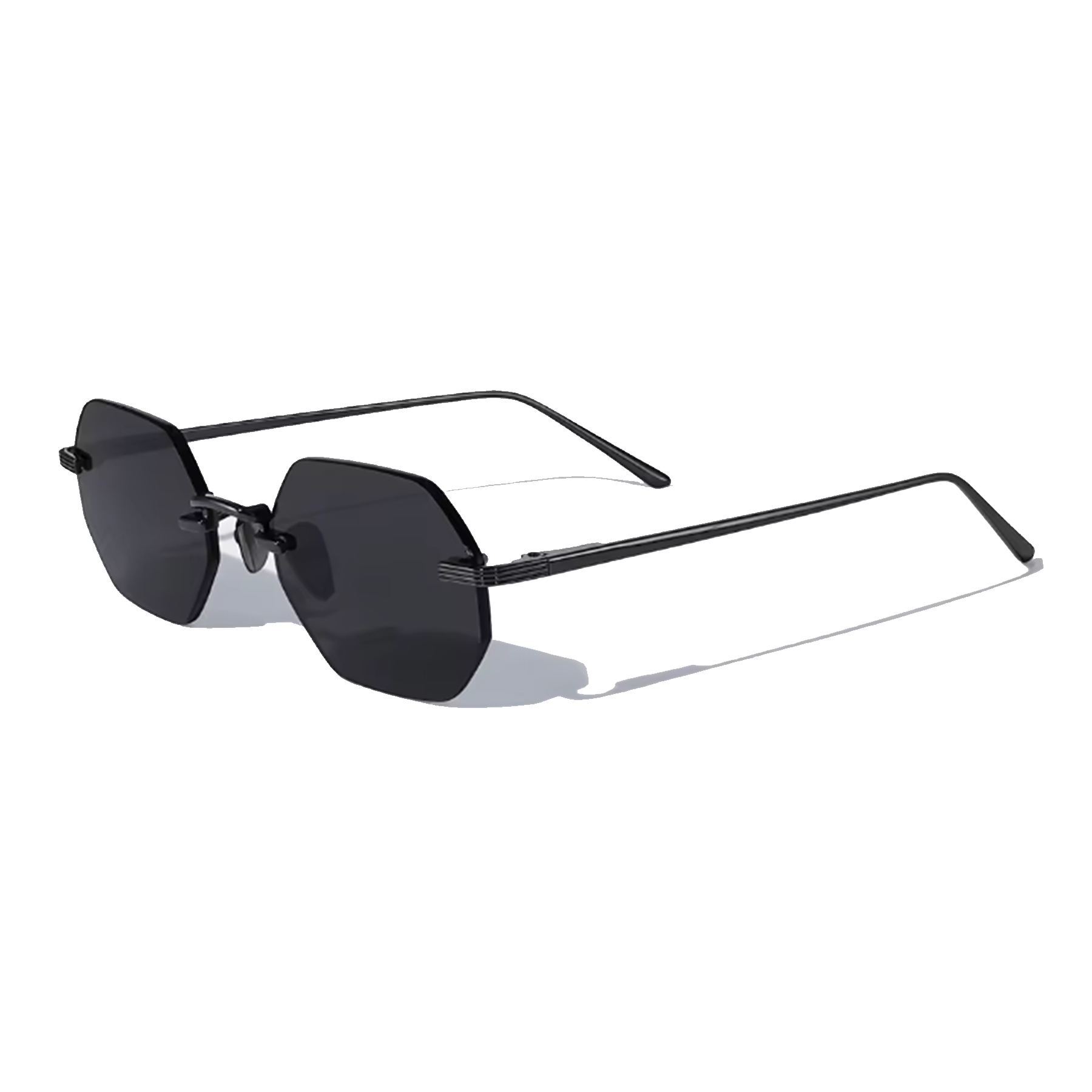 Vonne 51mm Rimless Sunglasses | Black